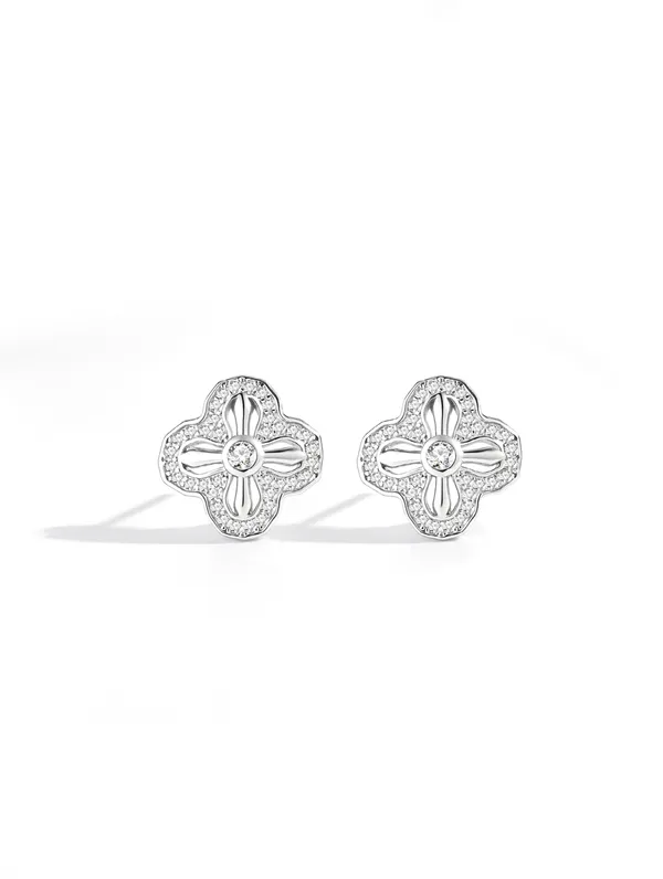 Pure_925_Silver_Petal_Sparkle_Stud_Earrings_For_Women