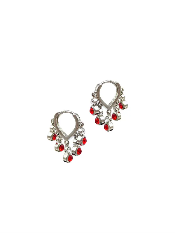 Pure_925_Silver_Aafreen_Drop_Earrings_For_Women_Red
