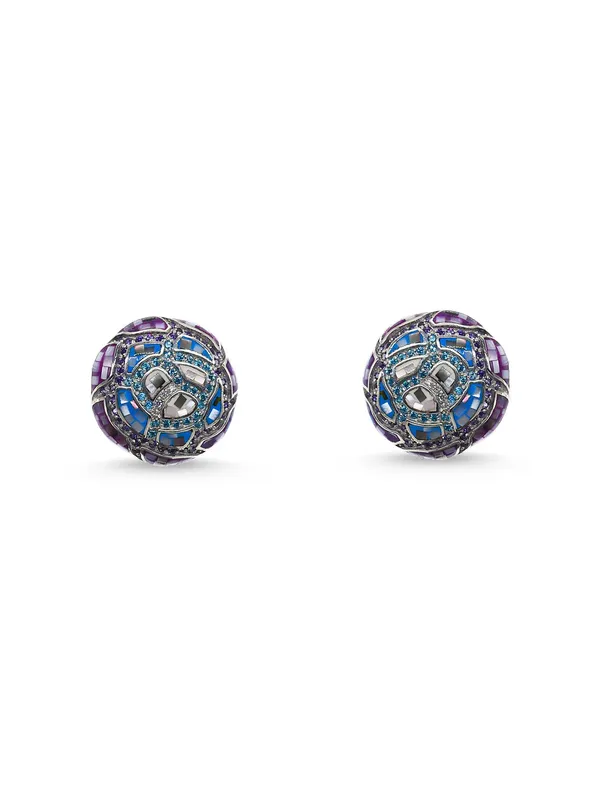 Pure_925_Silver_Enamal_Earrings_For_Women