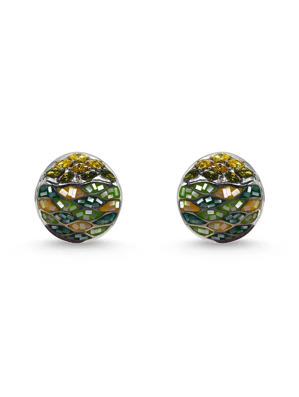 Pure_925_Silver_Enamal_Earrings_For_Women