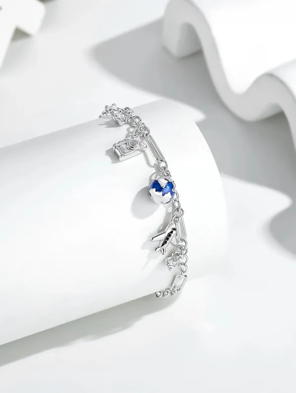 Pure_925_Silver_Travel_Tales_Charm_Bracelet_For_Women