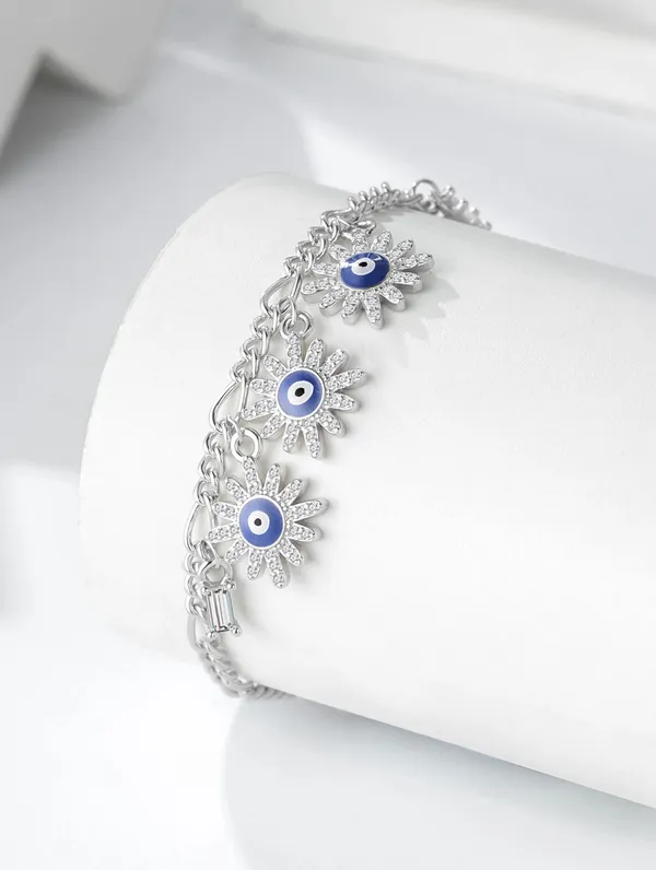Pure_925_Silver_Floral_Evil_Eye_Charm_Bracelet_For_Women
