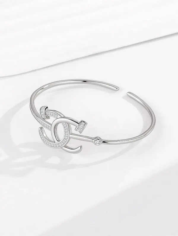 Pure_925_Silver_Eternal_Link_Bracelet_For_Women