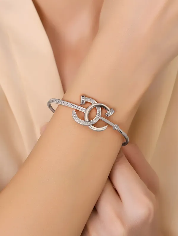 Pure_925_Silver_Eternal_Link_Bracelet_For_Women