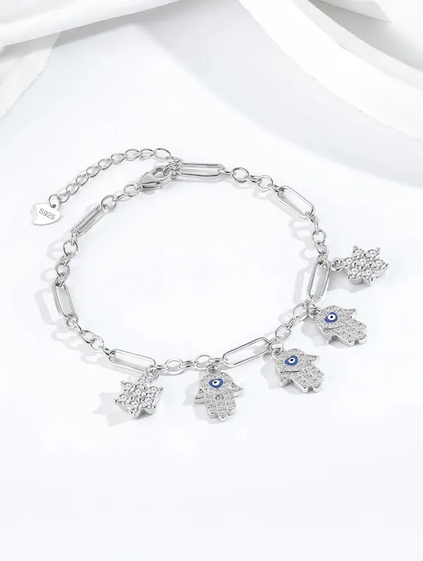 Pure_925_Silver_Divine_Hand_Evil_Eye_Bracelet_For_Women