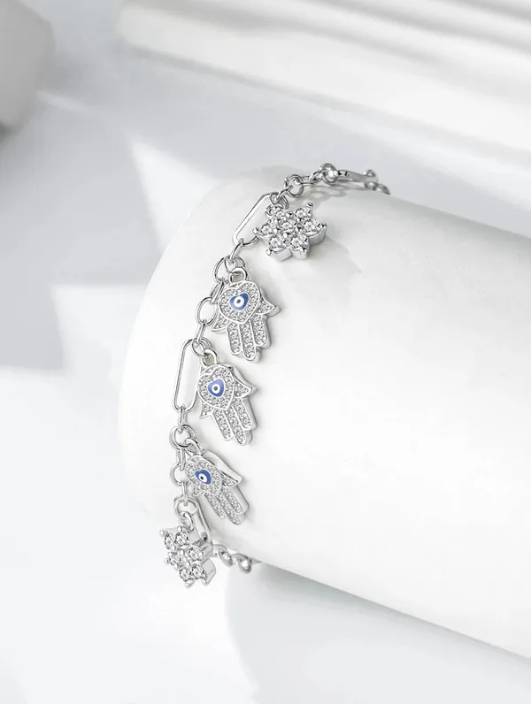 Pure_925_Silver_Divine_Hand_Evil_Eye_Bracelet_For_Women