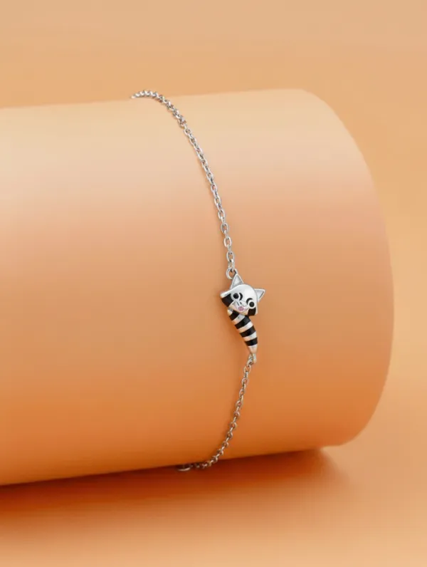 Pure_925_Silver_Cat_Bracelet_For_Women