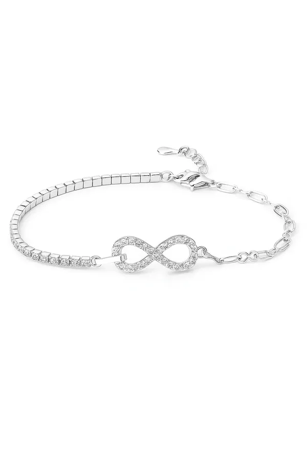 Pure_925_Silver_Infinity_Bracelet_For_Women