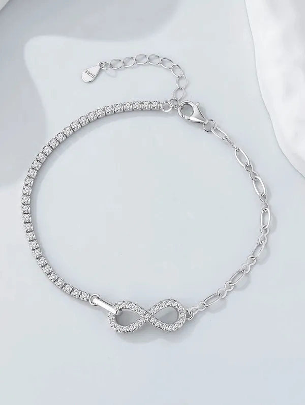 Pure_925_Silver_Infinity_Bracelet_For_Women