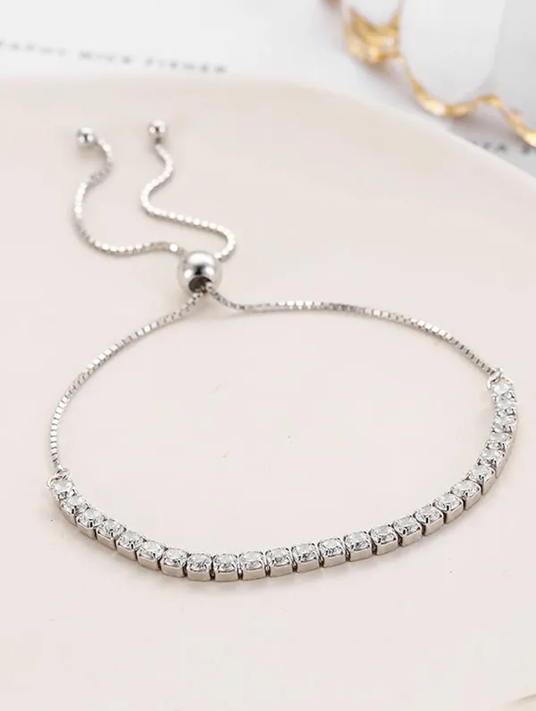 Pure_925_Silver_Adjustable_Tennis_Bracelet_For_Women