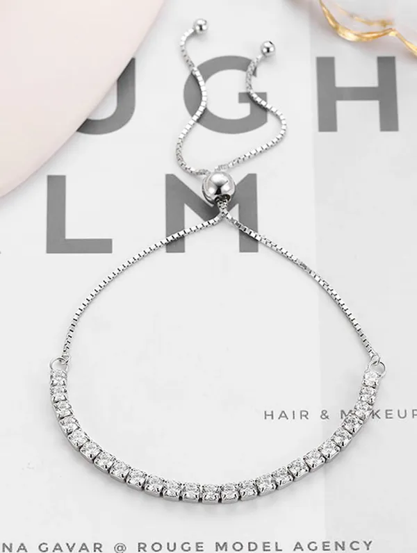 Pure_925_Silver_Adjustable_Tennis_Bracelet_For_Women
