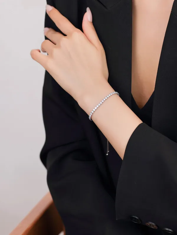 Pure_925_Silver_Adjustable_Tennis_Bracelet_For_Women