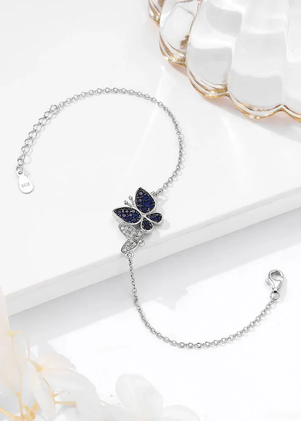 Pure_925_Silver_Double_Butterfly_Bracelet_For_Women