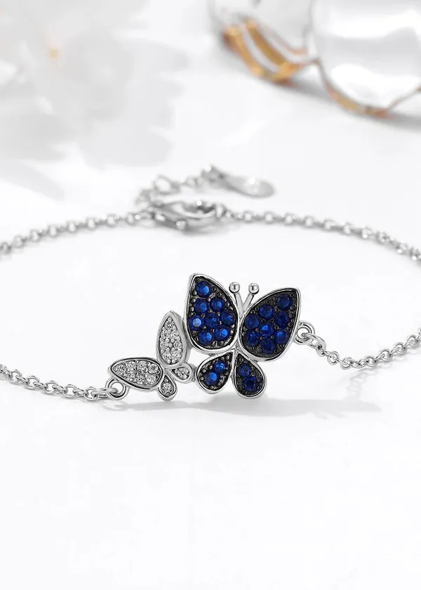 Pure_925_Silver_Double_Butterfly_Bracelet_For_Women