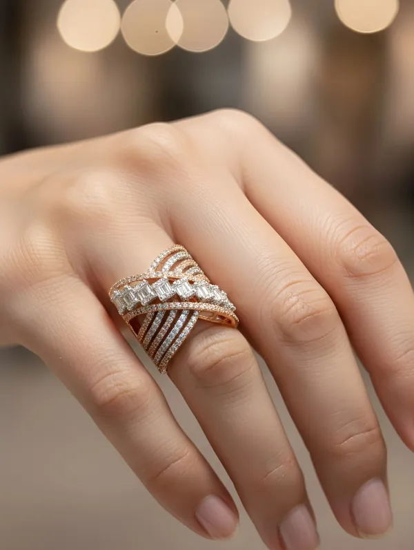 Pure_925_Silver_Premium_Royal_Wave_Ring_For_Women