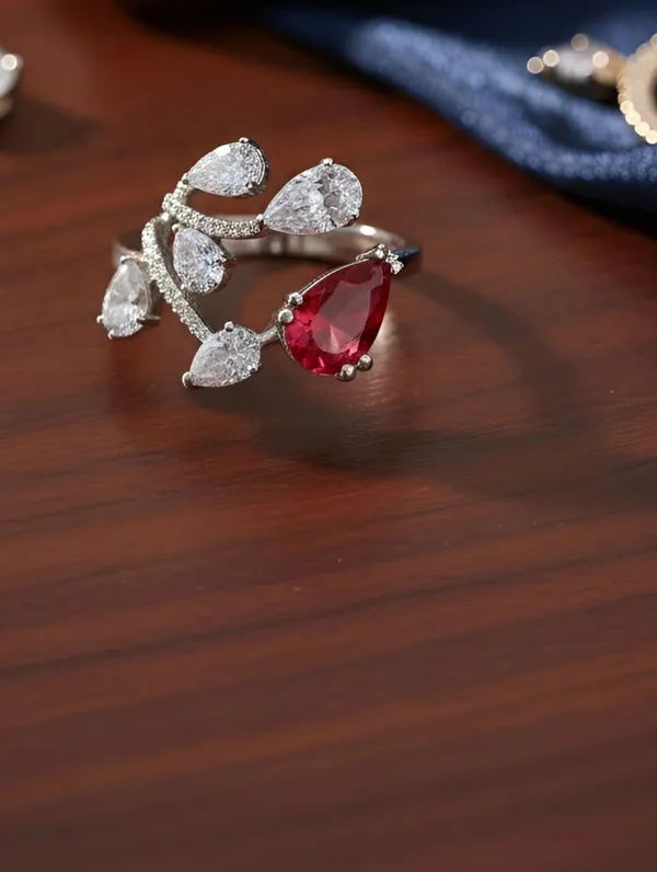 Pure_925_Silver_Premium_Ruby_Blossom_Twine_Ring_For_Women