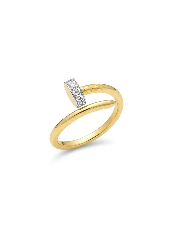 Pure_925_Silver_Premium_Golden_Nail_Ring_For_Women