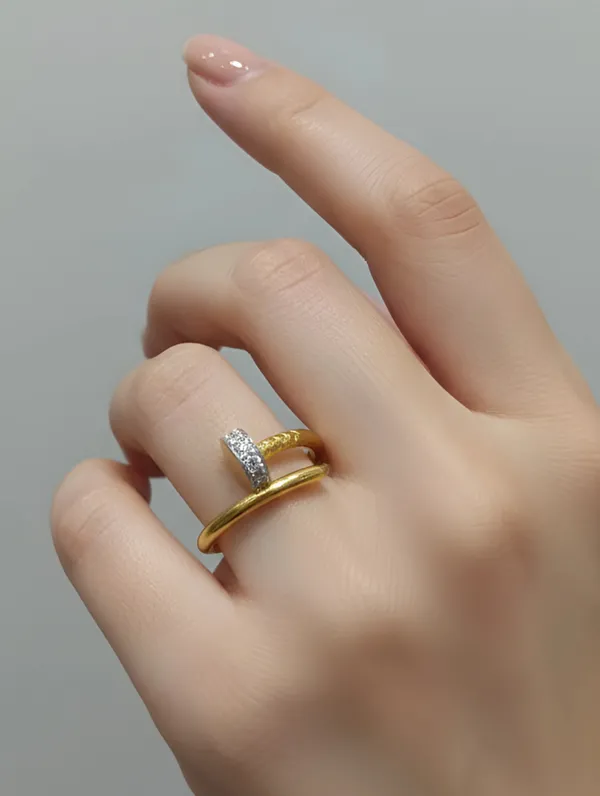 Pure_925_Silver_Premium_Golden_Nail_Ring_For_Women
