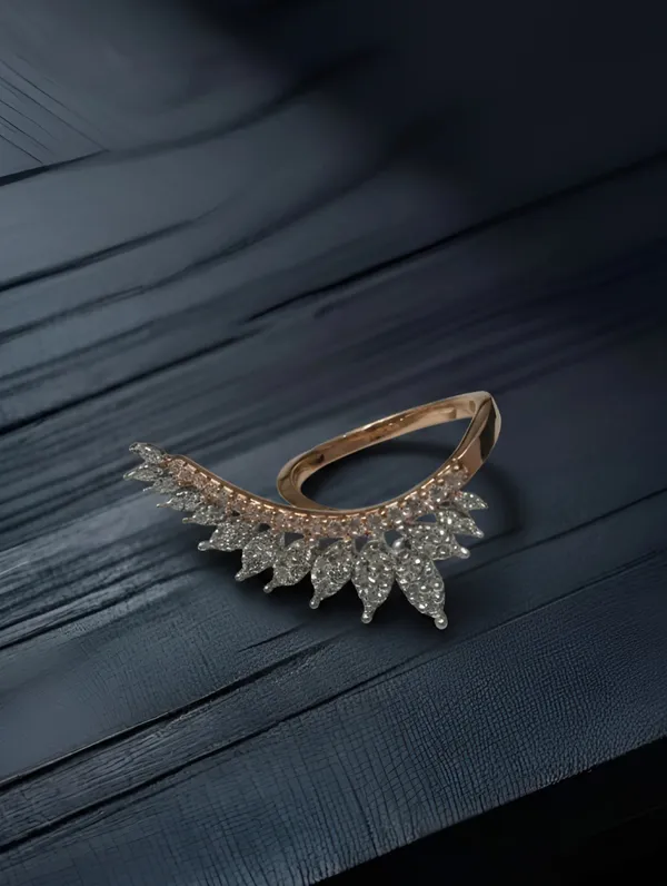 Pure_925_Silver_Premium_Aurora_Leaf_Arc_Ring_For_Women