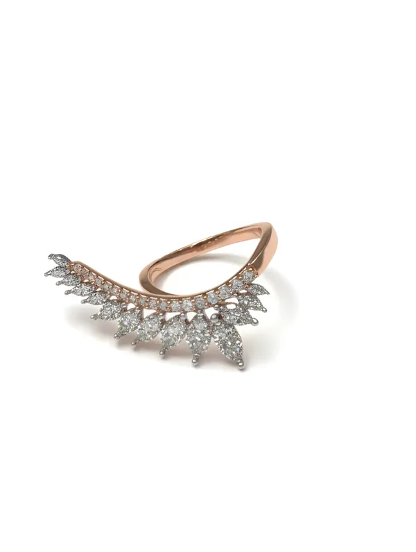 Pure_925_Silver_Premium_Aurora_Leaf_Arc_Ring_For_Women