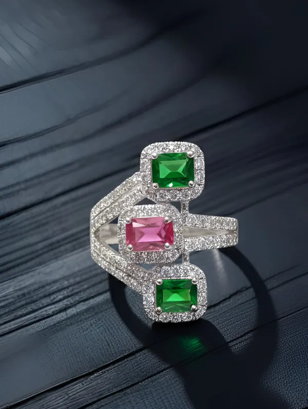 Pure_925_Silver_Premium_Promise_Trio_Ring_For_Women