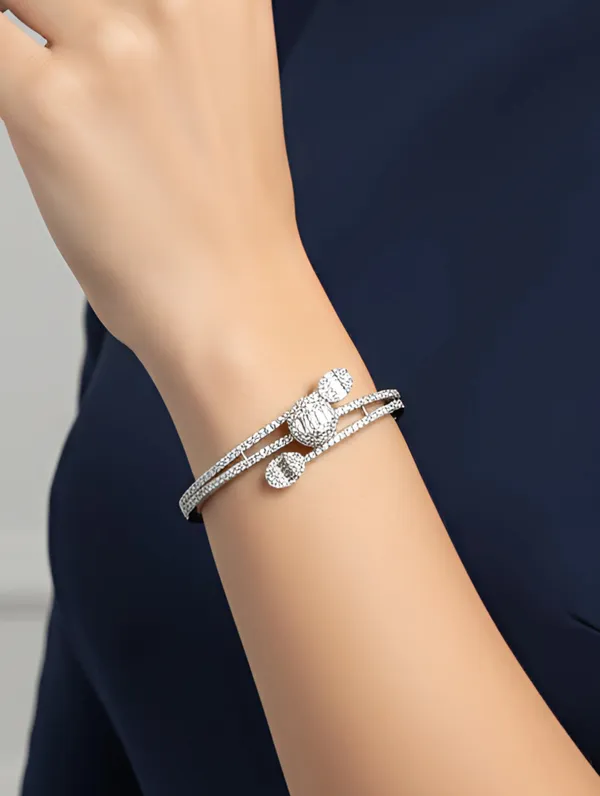 Pure_925_Silver_Premium_Bloom_Silver_Bracelet_For_Women