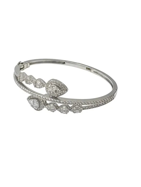 Pure_925_Silver_Premium_Leaf_Line_Silver_Bracelet_For_Women