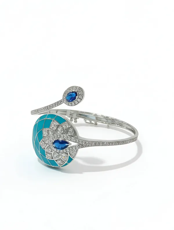 Pure_925_Silver_Premium_Ocean_Petal_Bracelet_For_Women
