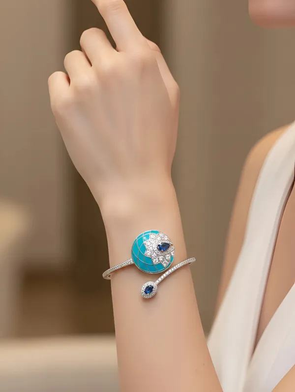 Pure_925_Silver_Premium_Ocean_Petal_Bracelet_For_Women