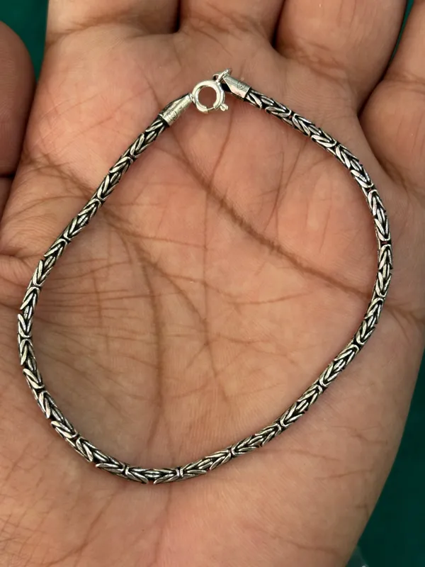 Pure_925_Silver_Byzantine_Bracelet_For_Men_Women