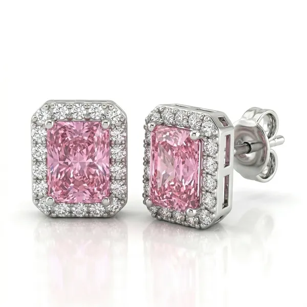 Pure_925_Silver_Solitaire_Studs_Pink_For_Women