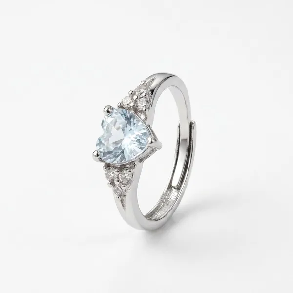 Pure_925_Silver_Blue_Heart_Ring_For_Women