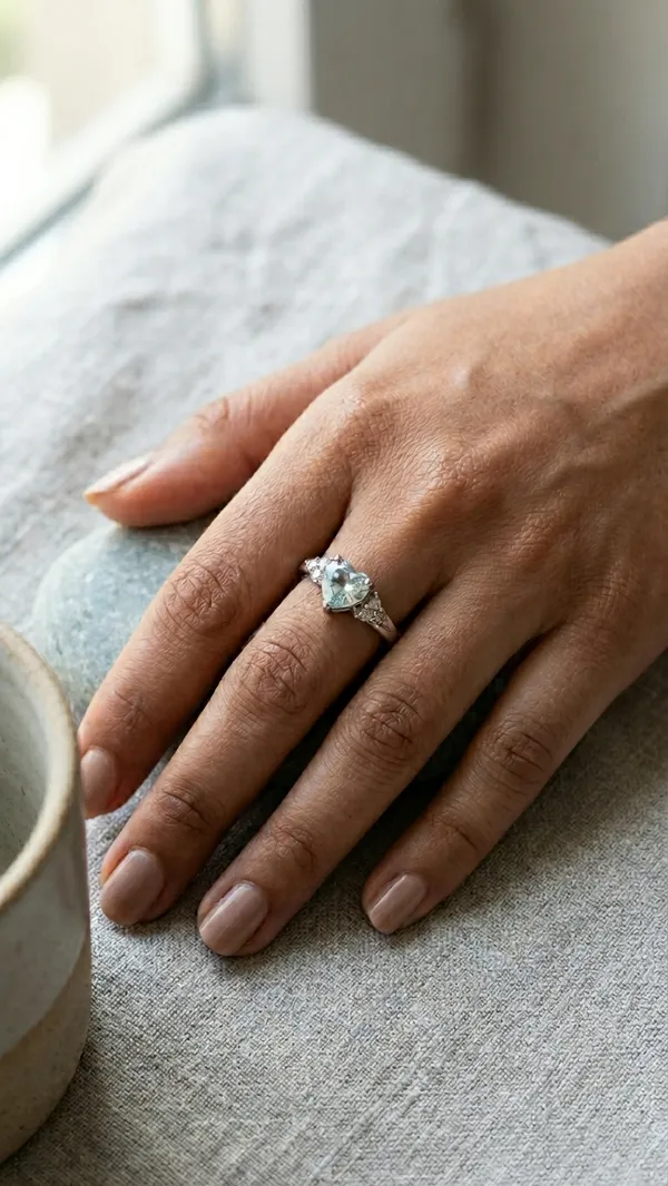 Pure_925_Silver_Blue_Heart_Ring_For_Women