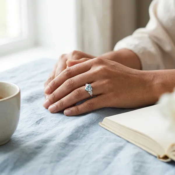 Pure_925_Silver_Blue_Heart_Ring_For_Women