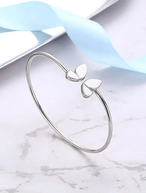 Pure_925_Silver_Afreen_Butterfly_Bracelet_For_Women_Rose_Gold