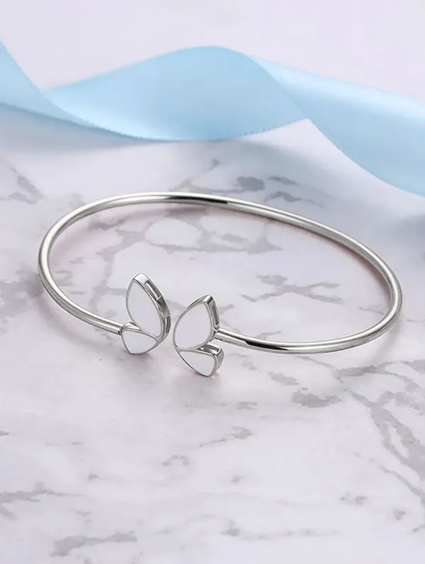 Pure_925_Silver_Afreen_Butterfly_Bracelet_For_Women_Rose_Gold