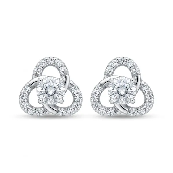 Pure_925_Silver_Clover_Shaped_Earrings_For_Women