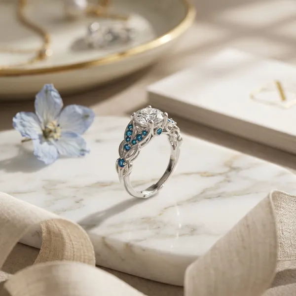 Pure_925_Silver_Solitaire_Bloom_Blue_Ring_For_Women