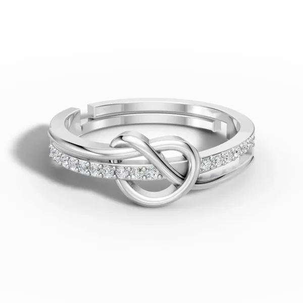 Pure_925_Silver_Infinity_Knot_Diamond_Ring_For_Women