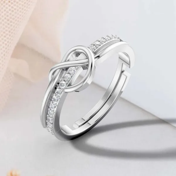 Pure_925_Silver_Infinity_Knot_Diamond_Ring_For_Women