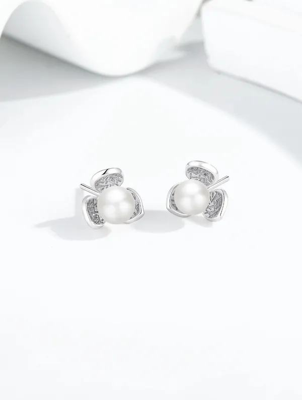 Pure_925_Silver_Blossom_Pearl_Earrings_For_Women