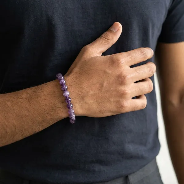 100_Natural_Amethyst_Bracelet_For_Men_Women