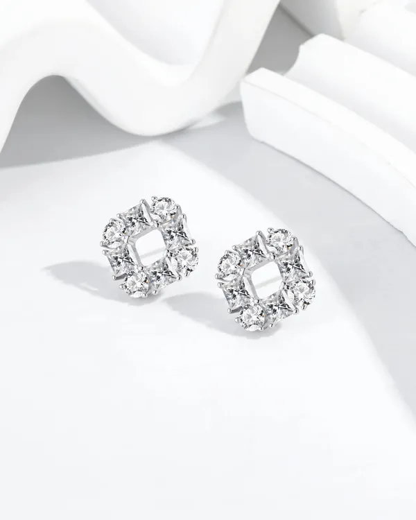 Pure_925_Silver_Starlight_Circle_Stud_Earrings_For_Women