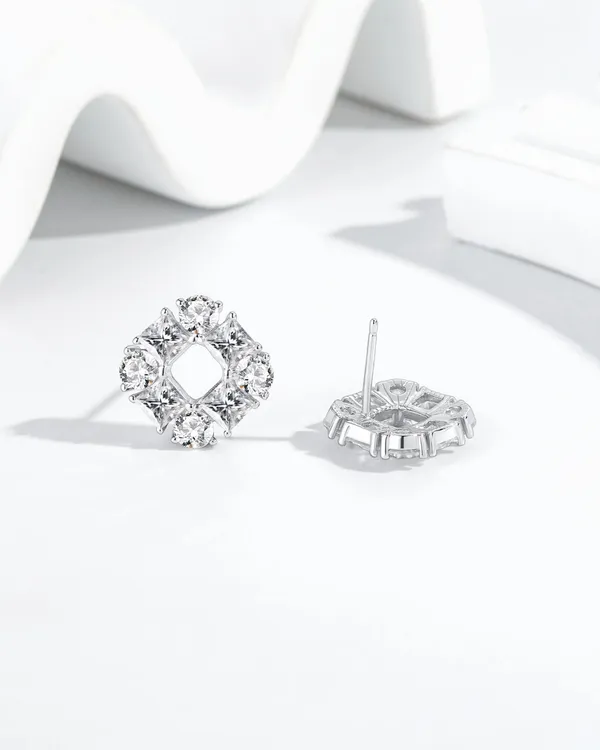 Pure_925_Silver_Starlight_Circle_Stud_Earrings_For_Women