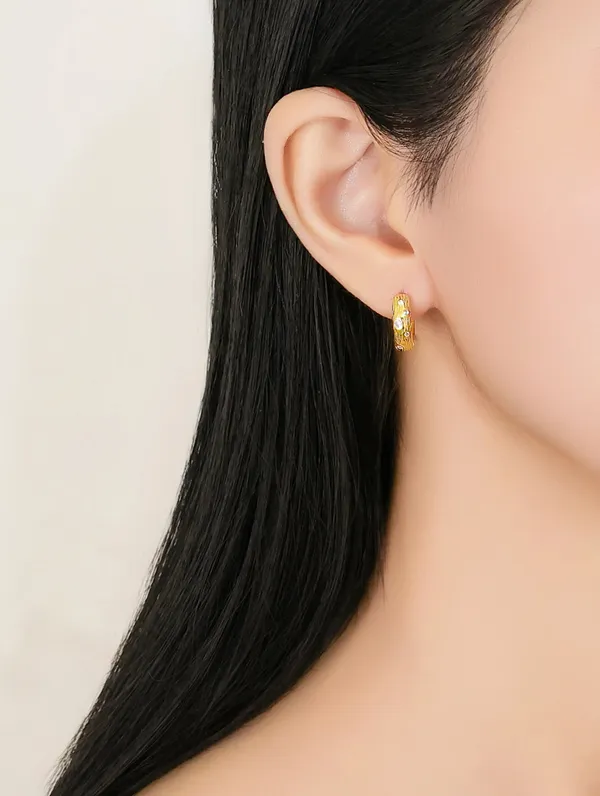 Pure_925_Silver_Golden_Stardust_Hoops_Earrings_For_Women