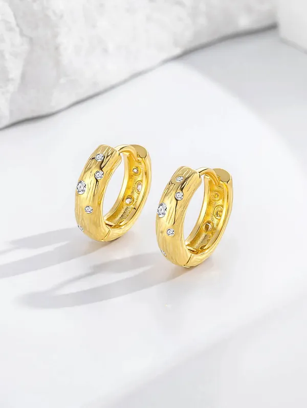 Pure_925_Silver_Golden_Stardust_Hoops_Earrings_For_Women