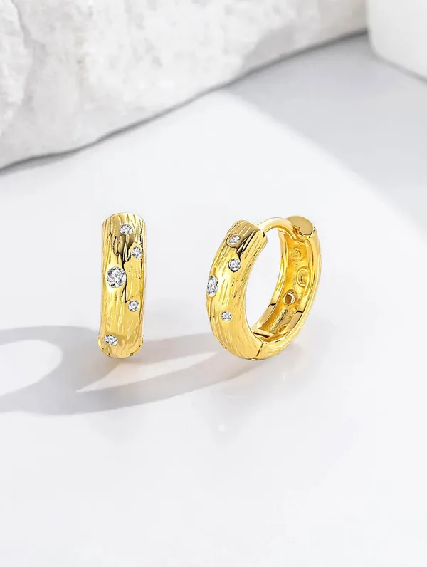 Pure_925_Silver_Golden_Stardust_Hoops_Earrings_For_Women