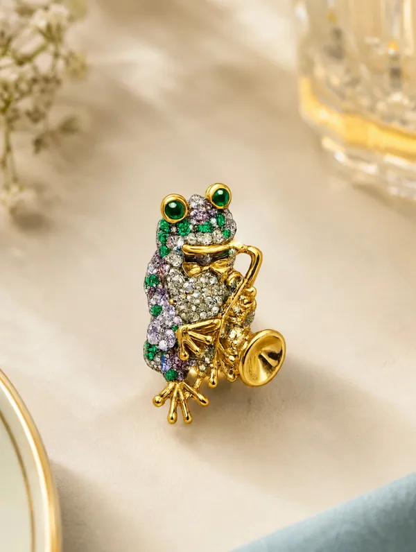 Pure_925_Silver_Jazz_Maestro_Frog_Brooch
