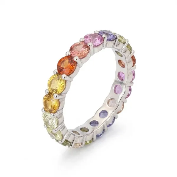 Pure_925_Silver_Multi_Sapphire_Eternity_Ring_For_Women