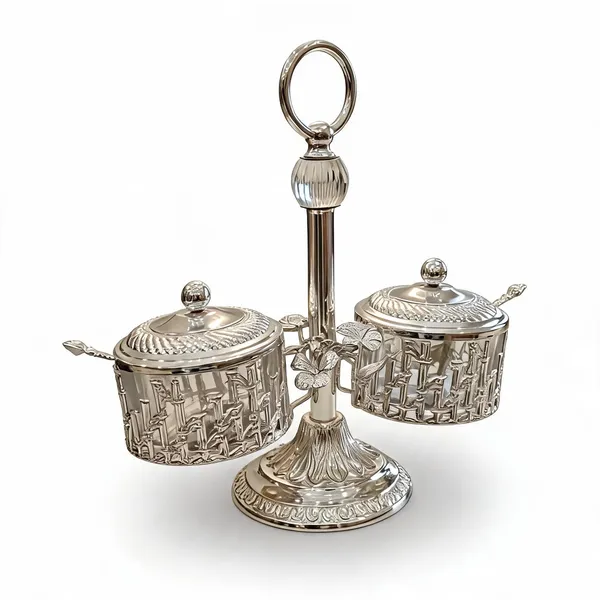 Silver-Tone_Crystal_Glass_Classic_Duo_Serving_Stand